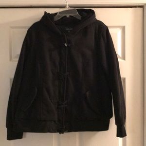 Plus size black hoodie